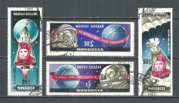 Mongolia 1961 Used Stamps CTO Set Space - Mongolia