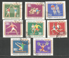 Mongolia 1968 Used Stamps CTO Sport - Mongolie