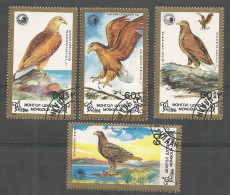 Mongolia 1988 Used Stamps CTO Birds - Mongolei