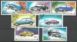 Mongolia 1989 Used Stamps CTO Car - Mongolei