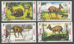 Mongolia 1990 Used Stamps CTO  Animals - Mongolië