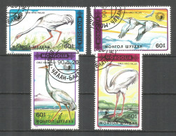 Mongolia 1990 Used Stamps CTO  Birds - Mongolië