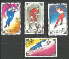 Mongolia 1988 Used Stamps CTO Sport - Mongolië