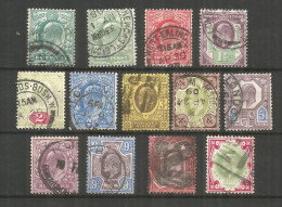 Great Britain 1902 Year Used Stamps Set - Usati