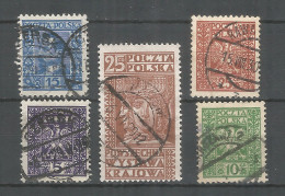 Poland 1928 Year, Used Stamps Mi.#  259-63 - Usados