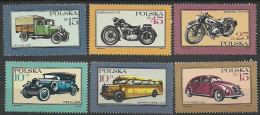 Poland 1987 Year, MNH (**), Set Cars  - Nuevos