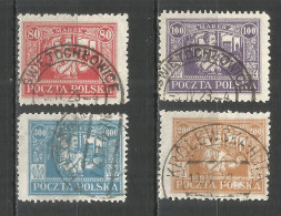 Poland 1923 Year , Used Stamps  Michel # 17-20 - Impuestos