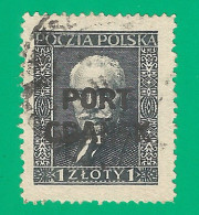 Poland  Port Gdansk 1929 Year , Used Stamp Michel # 23 - Ocupaciones