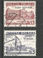 Poland  Port Gdansk 1937 Year , Used Stamps Michel # 32-33 - Occupazioni