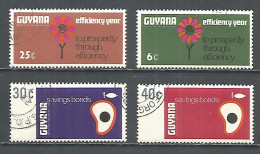 Guyana 1968 Used CTO Stamps Flowers Set  - Guiana (1966-...)