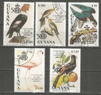 Guyana 1991 Used CTO Stamps Set Birds - Guyana (1966-...)