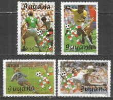 Guyana 1989 Used CTO Stamps Set Football Soccer - Guyane (1966-...)