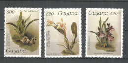 Guyana 1987 Mint Stamps Set MNH (**)  Flowers - Guyana (1966-...)