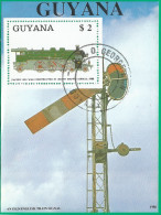 Guyana 1988 Used Block Trains - Guiana (1966-...)