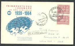 Denmark FDC Used Cover 1964 Year - FDC