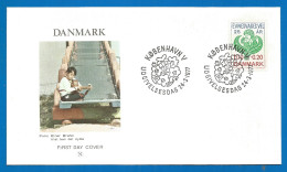 Denmark FDC Used Cover 1977 Year - FDC