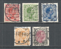 Denmark 1925 Year Used Stamps - Gebraucht
