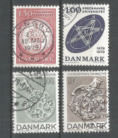 Denmark 1979 Year Used Stamps Mi.#  677-78, 688-89 - Oblitérés