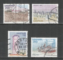 Denmark 1980 Year Used Stamps Mi.#  704-07 - Used Stamps