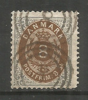 Denmark 1871 Year Used Stamp Mi. 19 - Oblitérés