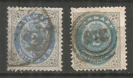 Denmark 1870 Year Used Stamps Mi. 16 I, II - Usati