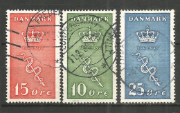Denmark 1929 Year Used Stamps Mi # 177-179 - Usado