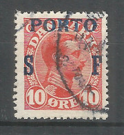 Denmark 1921 Year Used Stamp Mi # porto 08 - Strafport