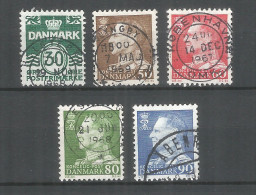 Denmark 1967 Year Used Stamps  Mi # 456-460 - Gebraucht