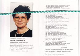 Martine Vermeersch-Mouton, Deinze 1957, Sint-Martens-Latem 1995. Onderwijzers Sint-Jozefsschool Deurle. Foto - Obituary Notices