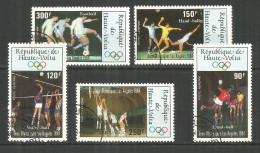 Upper Volta 1984 Year, Used CTO Set Sport - Alto Volta (1958-1984)