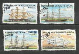 Upper Volta 1984 Year, Used CTO Set Ships - Haute-Volta (1958-1984)