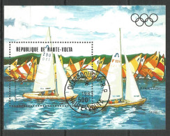 Upper Volta 1983 Year, Used CTO Sport Ships Marine - Alto Volta (1958-1984)