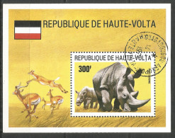 Upper Volta 1973 Year, Used CTO Animals - Alto Volta (1958-1984)
