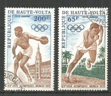 Upper Volta 1972 Year, Used CTO Set Sport - Alto Volta (1958-1984)