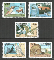 Cambodia / Kampuchea 1993 Year, Used Stamps  CTO (o)  Birds - Camboya