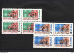 ROUMANIE 1970 Collaboration Culturelle Et économique Européenne Bloc De 4 Yvert 2533-2534 NEUF** MNH - Unused Stamps