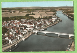 HA0035  CP  SAINT JEAN De LOSNE   (Côte D'Or)  Vue Générale Aérienne -  Quais De La Saône -  Péniches +++++ - Altri & Non Classificati