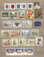 (!) Lettland LATVIA Lettonia 1997  Full Year Set USED (0) -- Christmas ,Europa , Old Ship - Lettonia