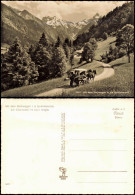 Ansichtskarte Spielmannsau-Oberstdorf (Allgäu) Stellwagen Pferde 1959 - Oberstdorf