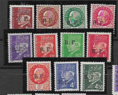 Bordeaux Type II Complete Set 165 Euros Mnh** Nsc 1944 - War Stamps