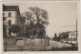 Suisse : CORCELLES , Av Saguel Et Collège, Gare, Train ( Arrivée  Boissey La Lande Par Mortrée) - Otros & Sin Clasificación