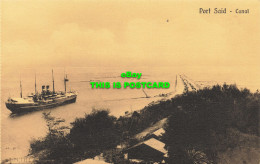 R606710 Port Said. Canal. Serie 208. Cairo Postcard Trust - World