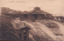 La Gare : Vue Intérieure Du Dépôt Des Locomotives - Epinal