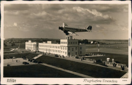 Klotzsche-Dresden Blick Auf Den Flughafen Mit Ju-52 Im Vorbeiflug 1937 Walter Hahn:10777 - Dresden