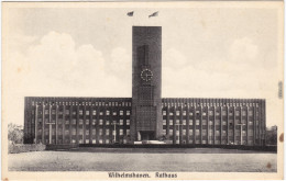 Wilhelmshaven Partie Am Rathaus Ansichtskarte 1935 Mit Flaggen - Wilhelmshaven