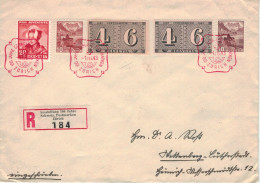 Reko 100 Jahre Schweizer Postmarken Zürich 1943 > Wittenberg Lutherstadt - Zensur OKW - Tracht - SST - Cartas & Documentos