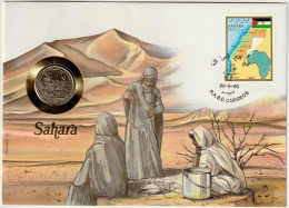 SAHARA OCC.1990: Numis-letter With "coin" And Semi-official Stamp With Postmark R.A.S.D CORREOS 20-5-90 - Spanish Sahara