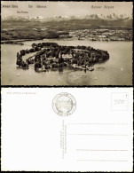 Ansichtskarte Konstanz Luftbild Insel Mainau Mit Berner Alpen 1956 - Konstanz