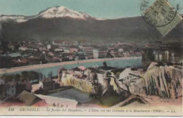 GRENOBLE, LE JARDIN DES DAUPHINS, L ISERE, VUE SUR GRENOBLE ET LE MOUCHEROTTE COULEUR REF  15995 - Grenoble