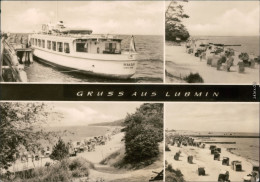 Lubmin Bootsanlegestelle Mit Fähre Seeadler, Strand Mit Vielen Strandkörben 1970 - Lubmin